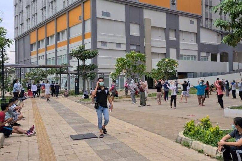 Suasana di dalam Rumah Sakit Darurat COVID 19, Wisma Atlet, Kemayoran, Jakarta Pusat (Dok. IDN Times/Istimewa)