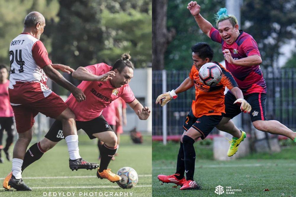 Tubuh Gempal Tapi Lincah, 9 Potret Nyentrik Augie Fantinus Main Bola