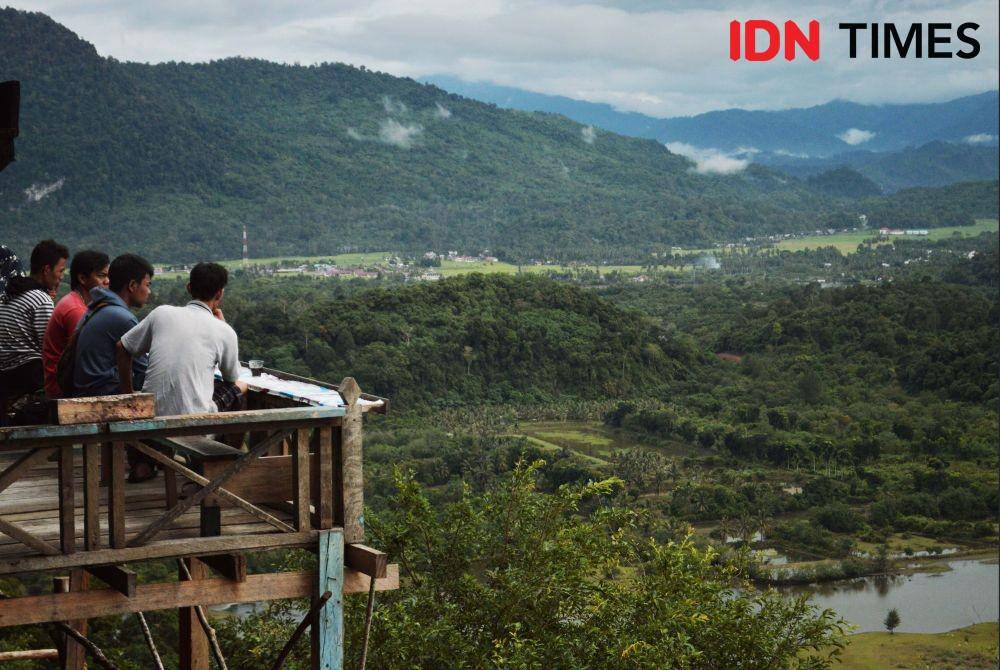 Destinasi wisata Puncak Gunung Geurute di Kabupaten Aceh Jaya, Aceh (IDN Times/Saifullah)