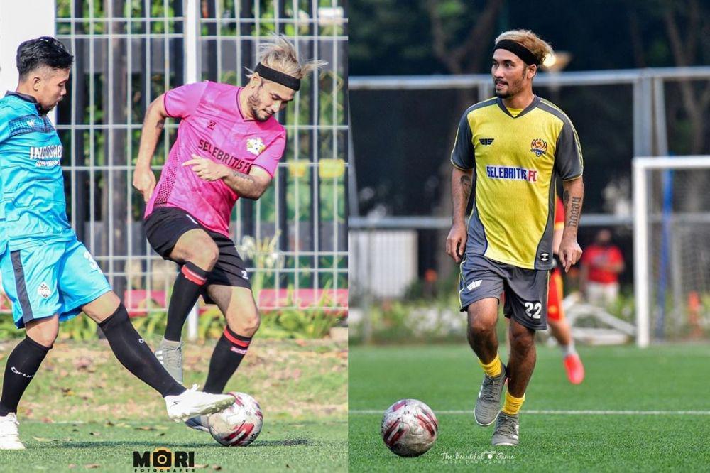 Energik di Lapangan, Ini 9 Potret Manly JFlow saat Bermain Sepak Bola