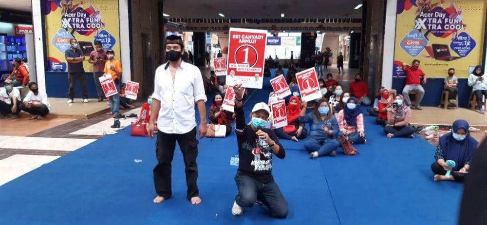 Silaturahmi Armuji dengan pedagang Hi-Tech Mall, Sabtu (3/10/2020). IDN Times/Dok. Istimewa