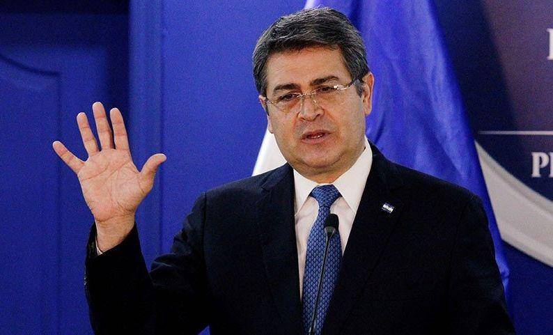 Presiden Honduras Juan Orlando Hernandez (ANTARA FOTO/Reuters/Jorge Cabrera)