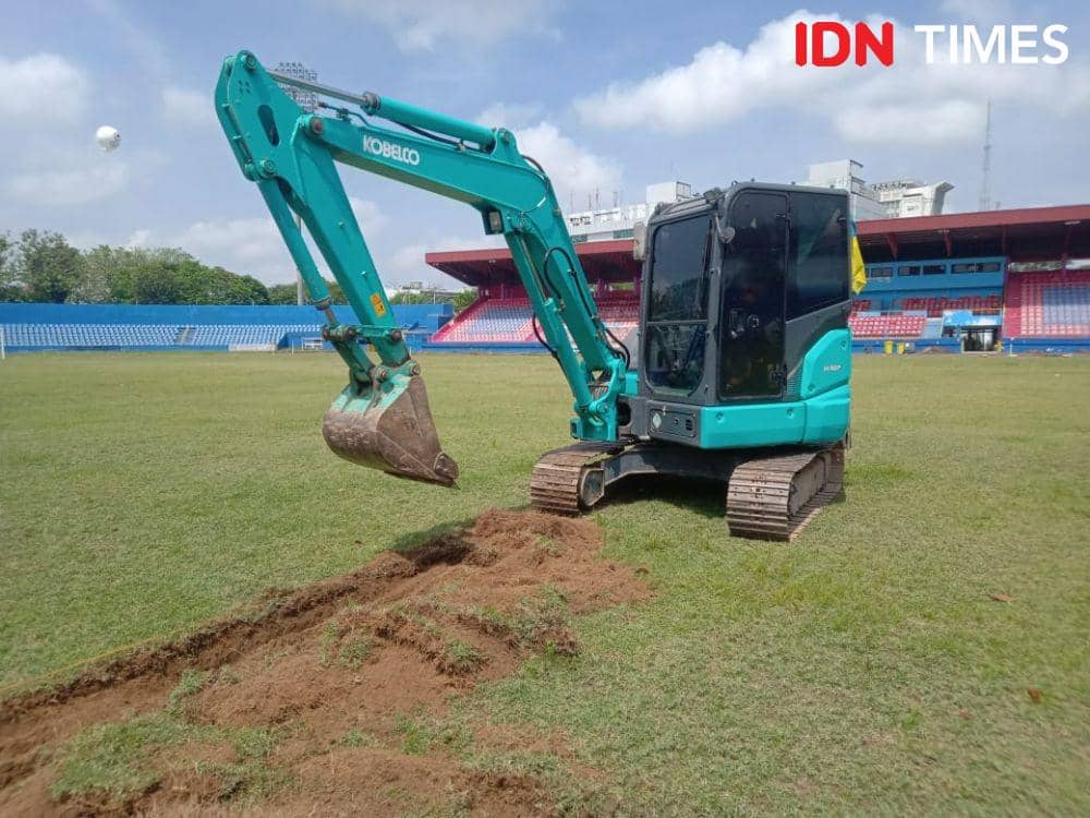 Renovasi Stadion Bumi Sriwijaya Palembang (IDN Times/Feny Maulia Agustin)
