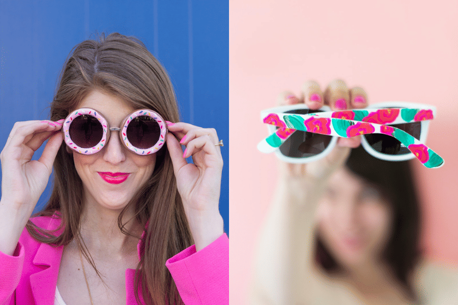 10 Inspirasi DIY Menghias Kacamata Hitam, Bikin Gayamu Makin Orisinal!