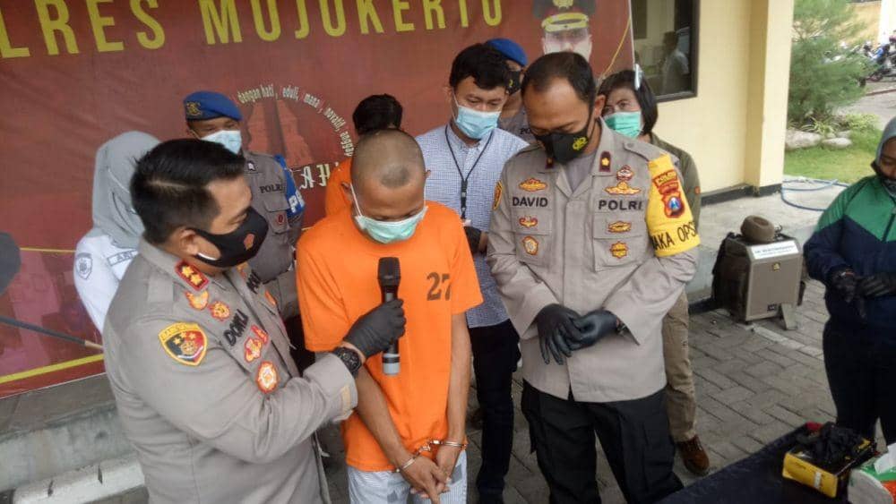 Pelaku prostitusi online di Mapolres Mojokerto. IDN Times/Istimewa
