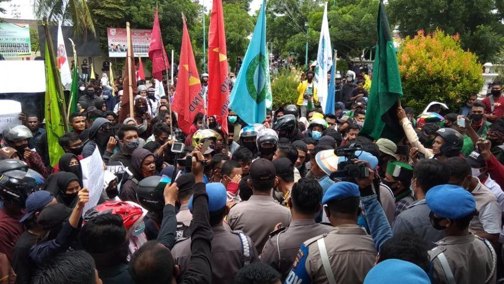 Demo UU Ciptaker di Gorontalo, Dua Mahasiswa Luka Berat di Kepala