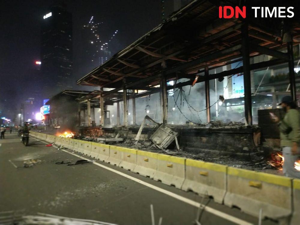 6 Koridor TransJakarta Tak Beroperasi Normal Akibat Demo UU Ciptaker