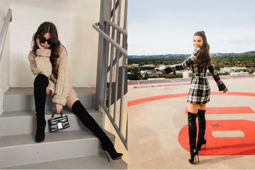 Makin Jenjang, 10 Potret Hailee Steinfeld dengan Thigh High Boots