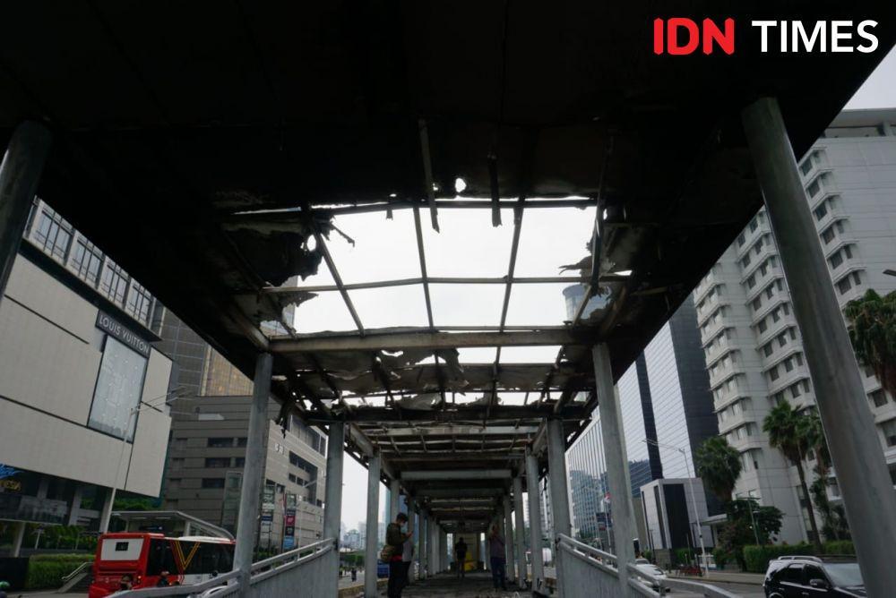 Polisi: Ada 4 Kelompok Pembakar Halte Saat Demo Tolak Omnibus Law
