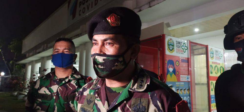 Tim Satgas COVID-19 lakukan razia masker di sejumlah titik kota Medan (Dok. Istimewa)