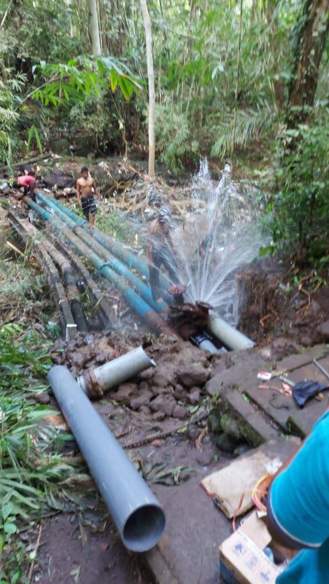 Kerusakan pipa air menyebabkan gangguan distribusi air di Tabanan (Dok.IDN Times/Istimewa)