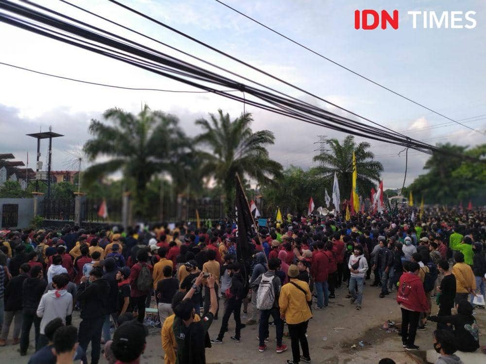 Demo Omnibus Law, Demonstran Gagal Dapat Tanda Tangan Gubernur Kaltim