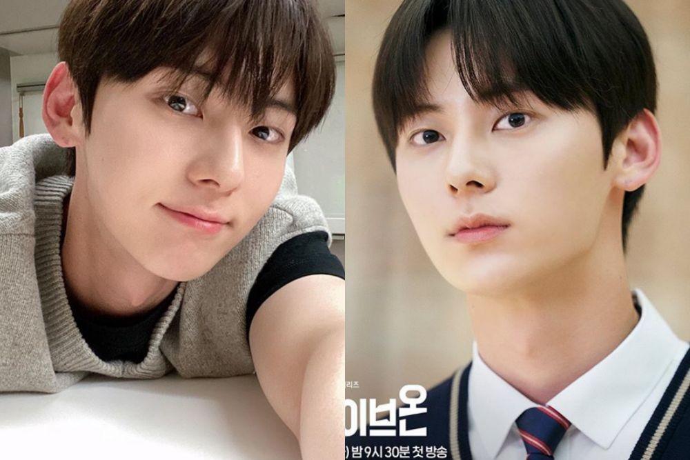 10 Pesona Minhyun NU'EST Jadi Anak Sekolahan di KDrama Live On