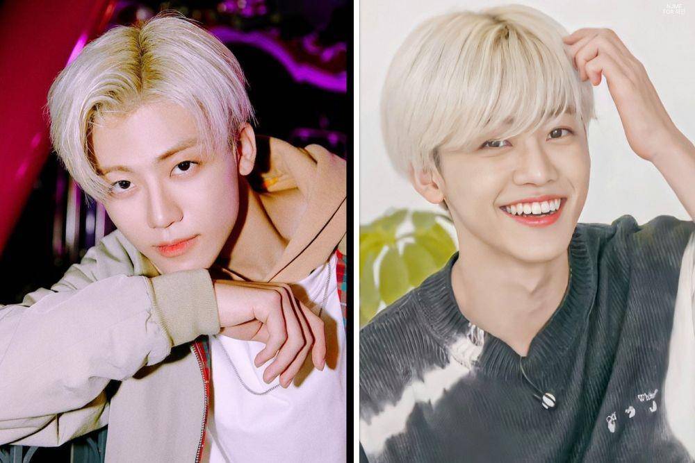 Jaemin NCT dengan rambut silver blonde (Berbagai Sumber)