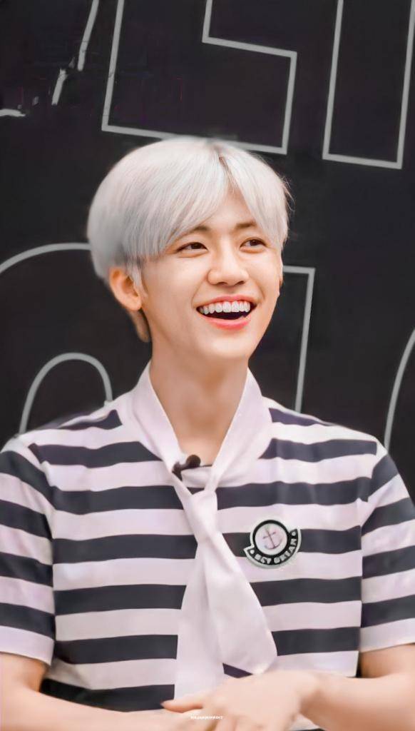 Jaemin NCT dengan rambut silver blonde (twitter.com/najaeminedit)