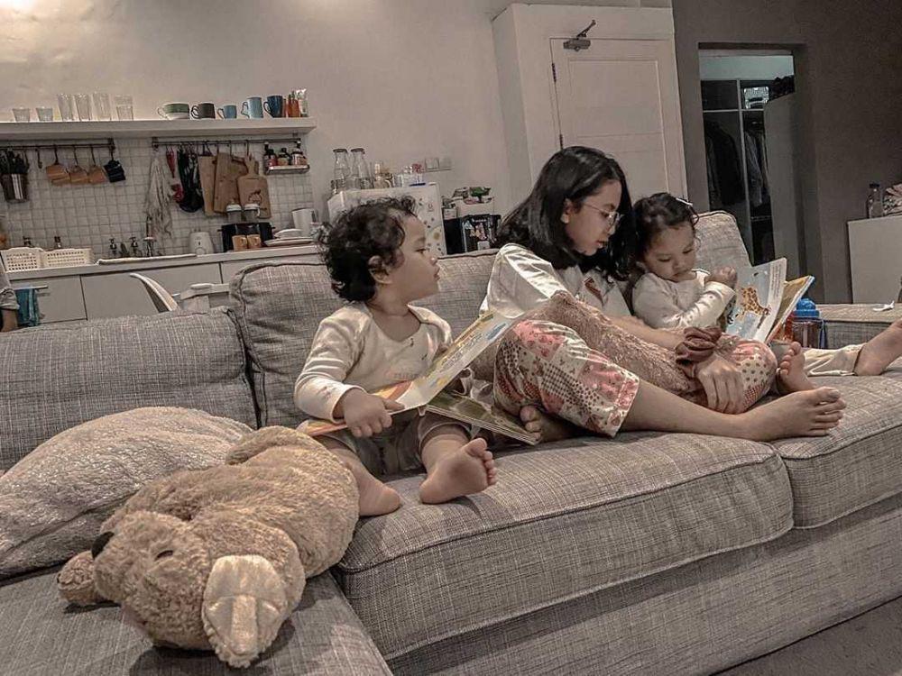 10 Potret Kompak Tiga Anak Bayu Oktara, Akur dan Saling Menyayangi!