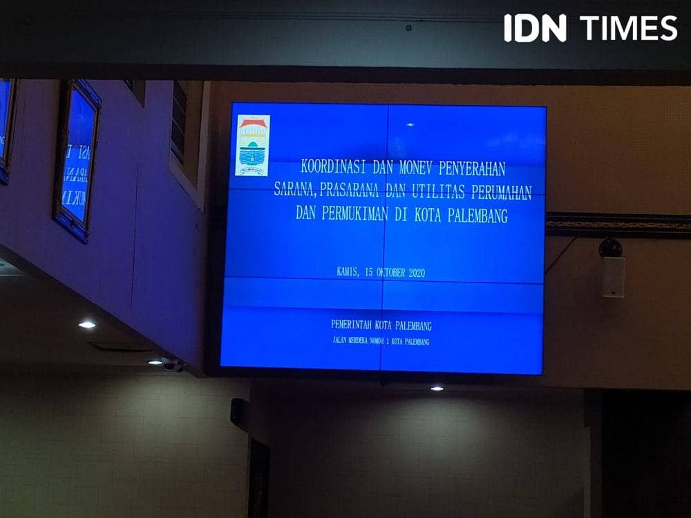 Rapat Koordinasi dan monev penyerahan sarana, prasarana dan utilitas perumahan dan permukiman di kota Palembang (IDN Times/Feny Maulia Agustin)