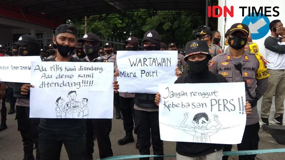 Jurnalis Sindir Polisi: Ada Rilis Kami Diundang, Demo Kami Ditendang!