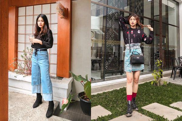 9 Ide Outfit Serba Hitam ala Selebgram Adinda Putri, Kece Abis!