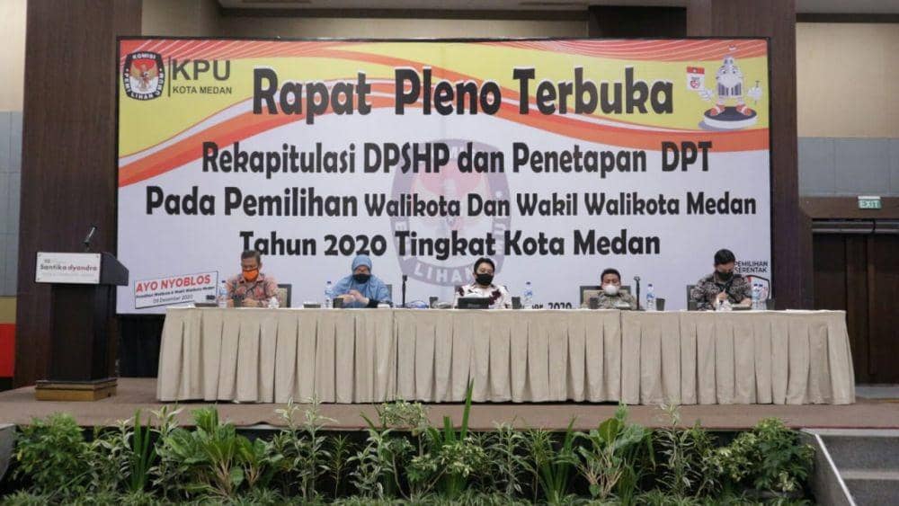 Sah! KPU Tetapkan DPT Pilkada Medan 1.601.001 Jiwa