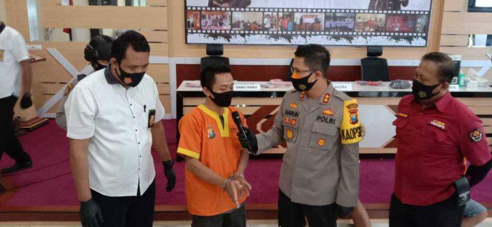 Napi Asimilasi Kembali Ditangkap Polisi Lamongan karena Edarkan Sabu
