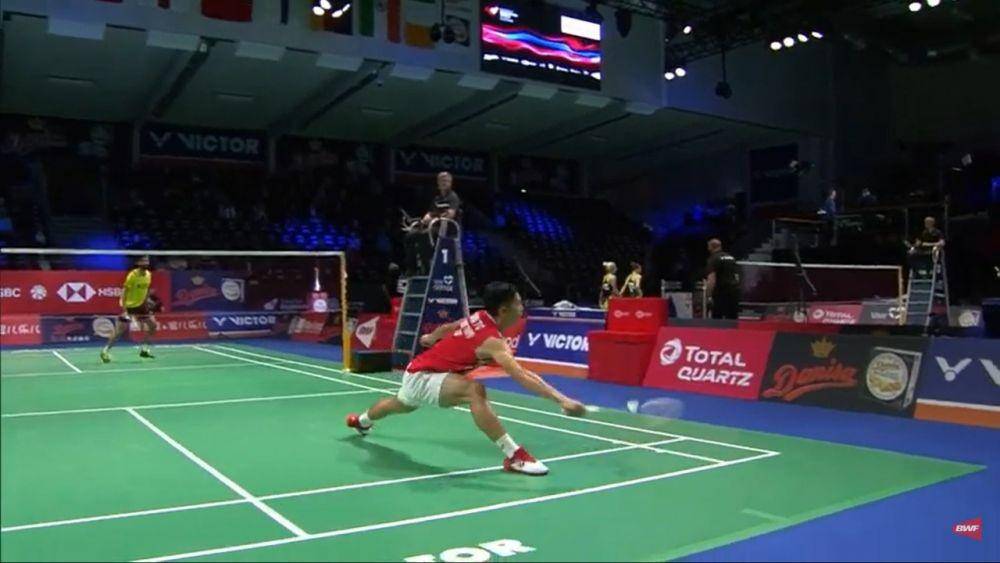 Pertandingan Chou Tien Chen (Denmark) kontra Srikanth Kidambi (India)