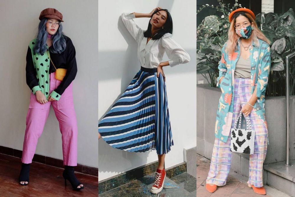 12 Ide Mix and Match Tabrak Warna untuk ke Kampus, Bikin Mood Happy!