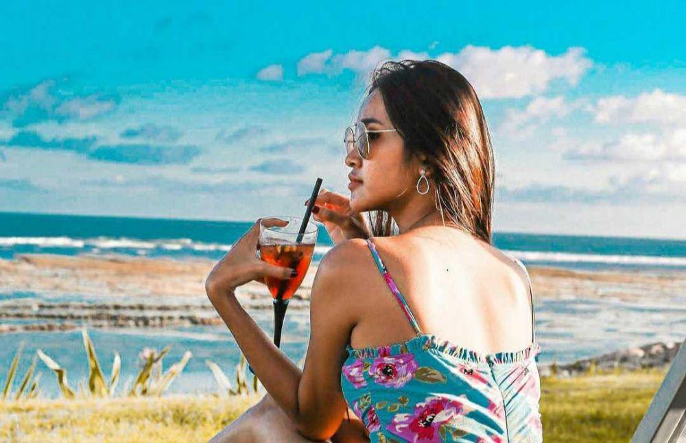 10 Momen Seru Wilda Situngkir Liburan di Bali, Super Menyenangkan!