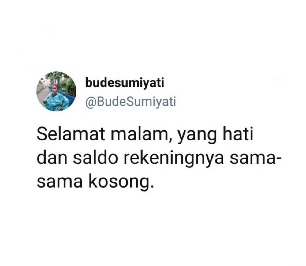 9 Status Bude Sumiyati tentang Hati yang Sukses Bikin Cengar Cengir
