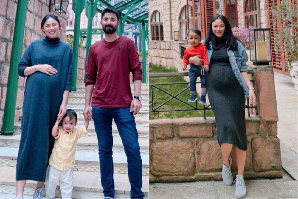 10 Potret Anggun Whulandary Herman Pamer Baby Bump Anak Kedua