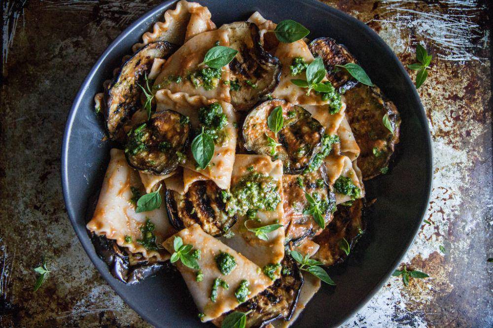 https://heatherchristo.com/2015/07/12/pasta-with-grilled-eggplant-smoky-tomato-sauce-and-basil-walnut-pistou/