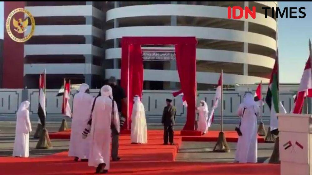 Jalan Presiden Joko Widodo di Abu Dhabi (Tangkapan layar Twitter @kbriabudhabi)
