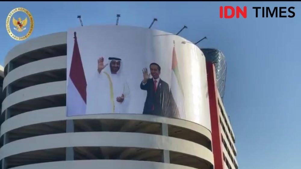 Jalan Presiden Joko Widodo di Abu Dhabi (Tangkapan layar Twitter @kbriabudhabi)