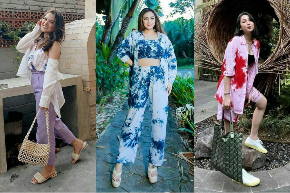 9 OOTD Tie Dye ala Artis Indonesia, Corak Cantik dan Beragam Warna