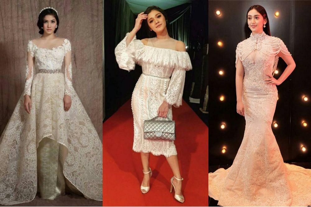 9 Referensi Gaun Putih Glamor ala Artis Indonesia, Bikin Jatuh Hati