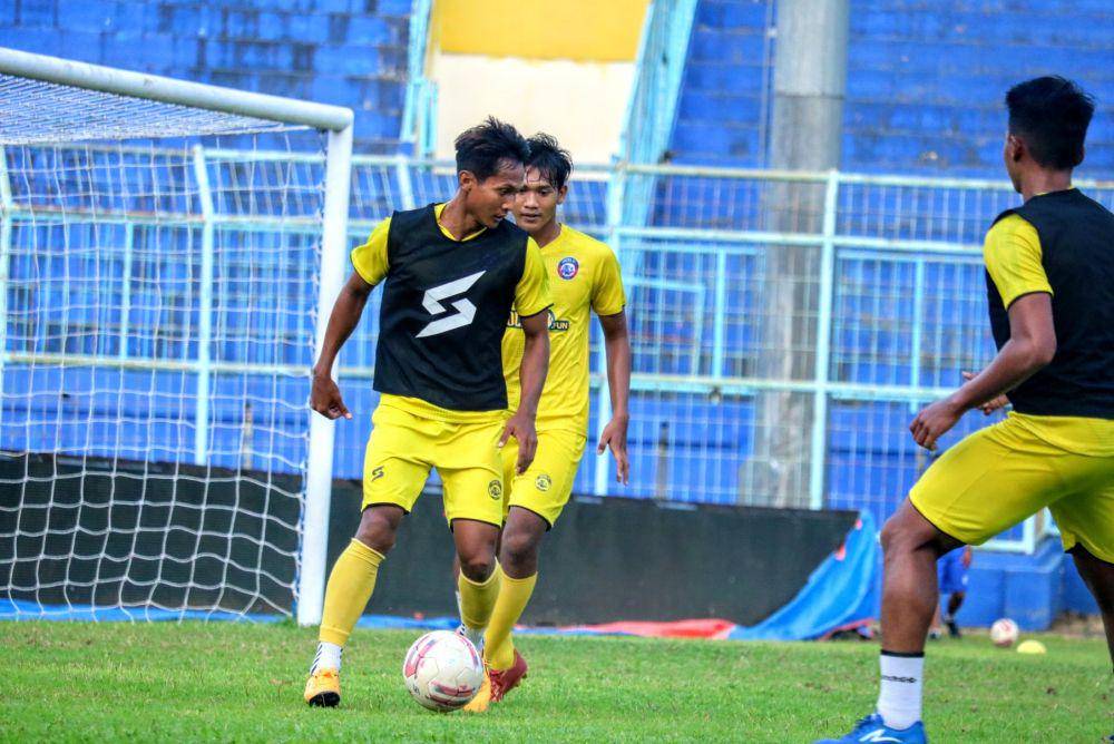 Hendro Siswanto saat berlatih bersama Arema FC beberapa waktu lalu. IDN Times/Alfi Ramadana