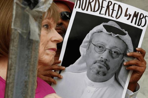 Ilustrasi poster gambar jurnalis Saudi Jamal Khashoggi (www.twitter.com/@SaraSBean)