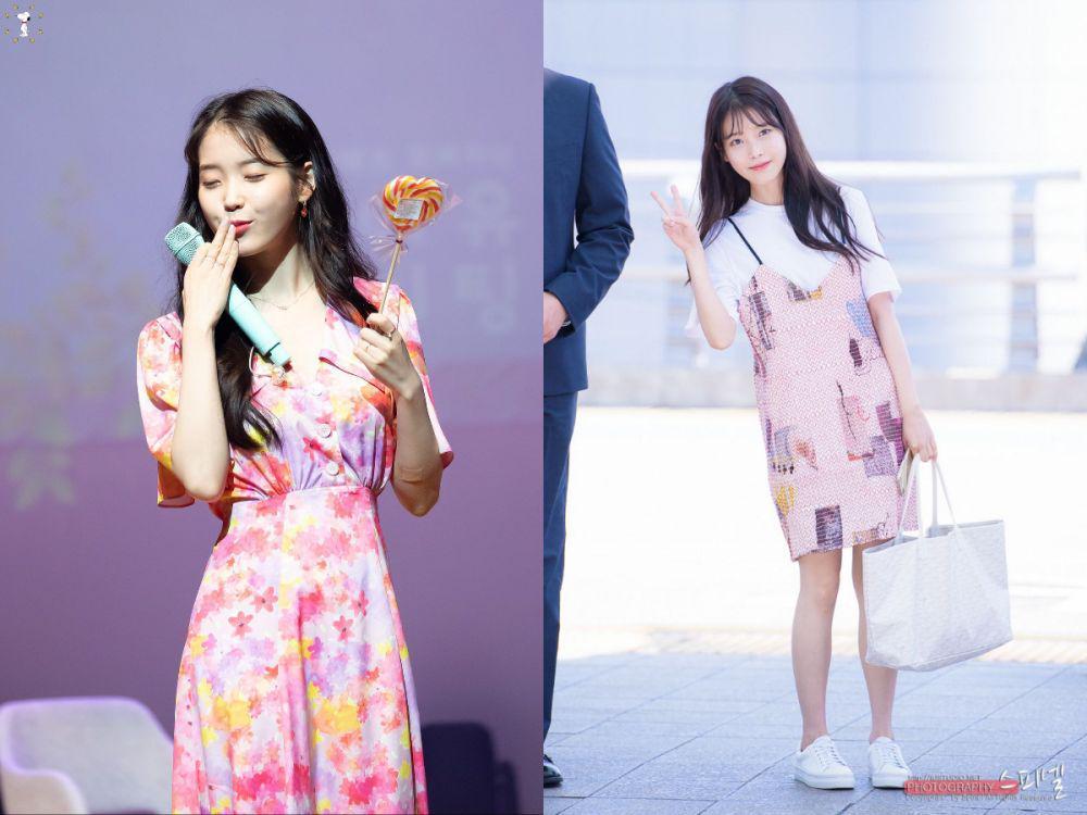 Manis dan Anggun, 9 Pesona Flawless IU dalam Balutan Outfit Pink