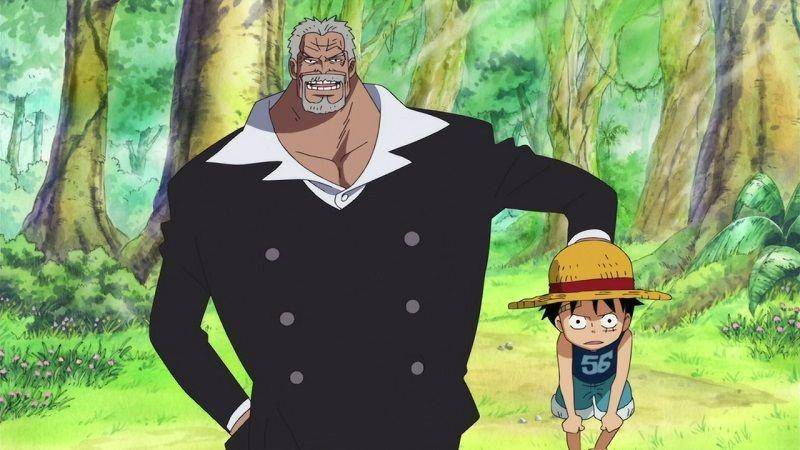 Garp dan Luffy. (Dok. Toei Animation/One Piece)