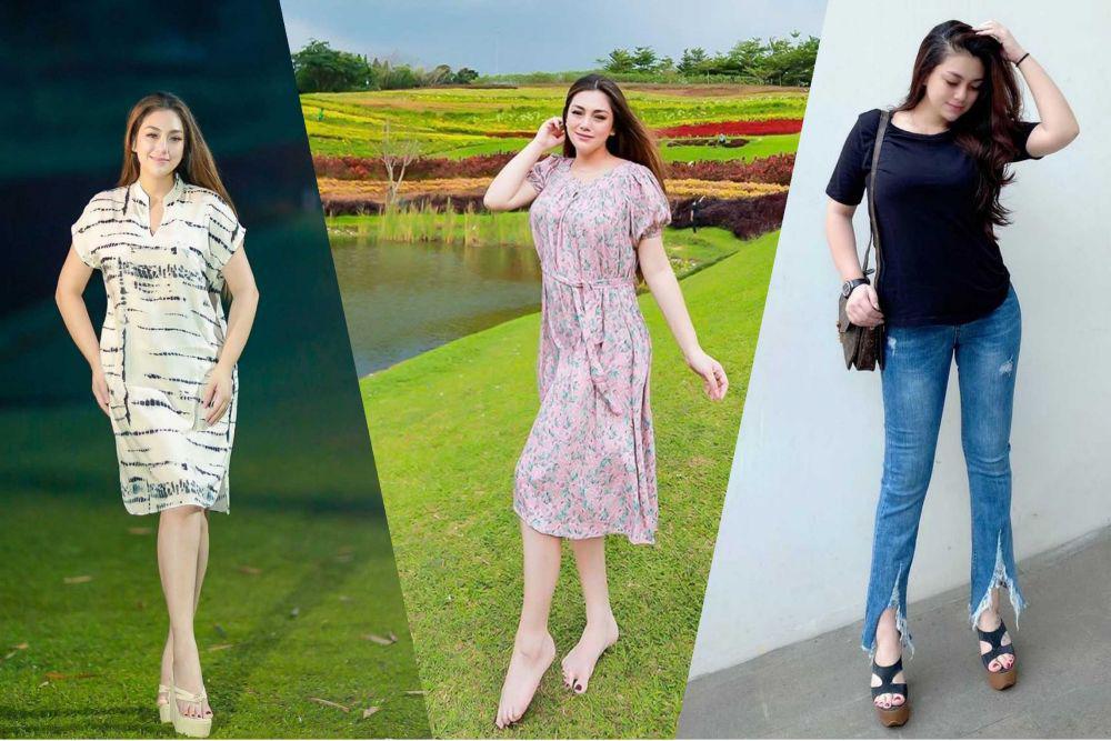 9 Potret Celine Evangelista Pamer Kaki Jenjang, Bikin Terpesona!