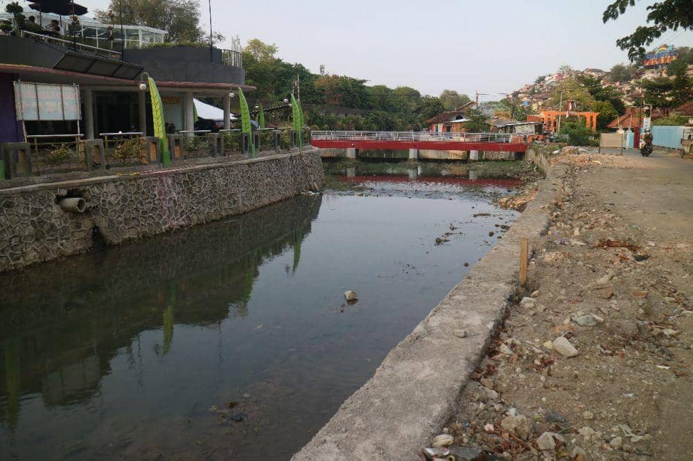 Sungai Kalisari Kampung Pelangi. Dok.Humas Bank BRI