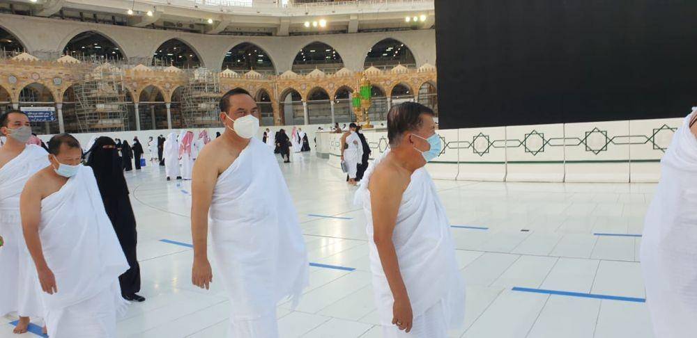 Jusuf Kalla bersama rombongan melakukan Ibadah Umrah di tengah pandemik COVID-19 (Dok. DMI)