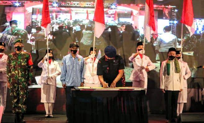 Deklarasi kesiapsiagaan nasional BNPT di Kota Batu. IDN Times/Alfi Ramadana