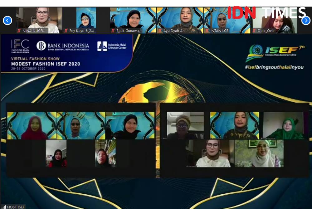 Konferensi Pers ”Virtual Fashion Show MODEST FASHION ISEF 2020 Day 1”. 28 Oktober 2020. IDN Times/M. Tarmizi Murdianto