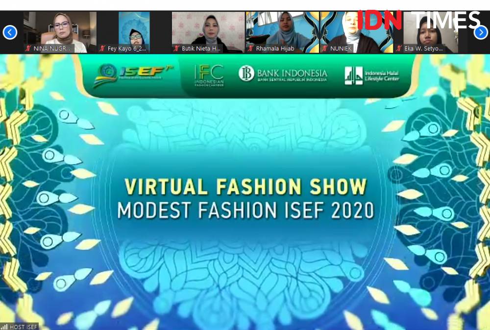 Konferensi Pers ”Virtual Fashion Show MODEST FASHION ISEF 2020 Day 1”. 28 Oktober 2020. IDN Times/M. Tarmizi Murdianto