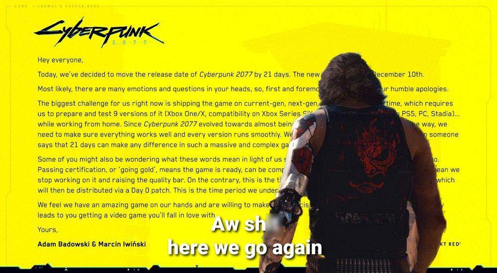 Waduh, Rilis Cyberpunk 2077 Diundur Lagi Jadi 10 Desember!