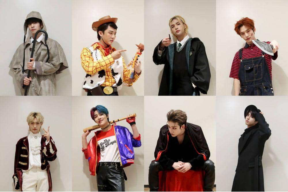16 Potret Member Stray Kids dengan Kostum Halloween, Ada Chucky!