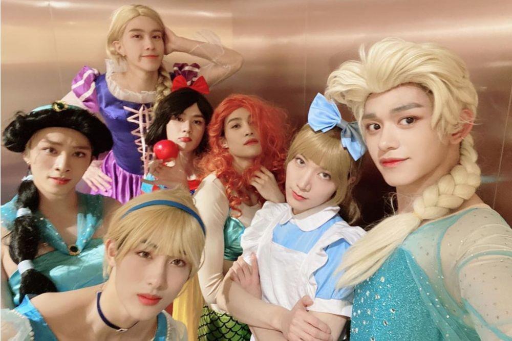 Biasa Sangar di Panggung, Ini 10 Potret Cute Member WayV Jadi Princess