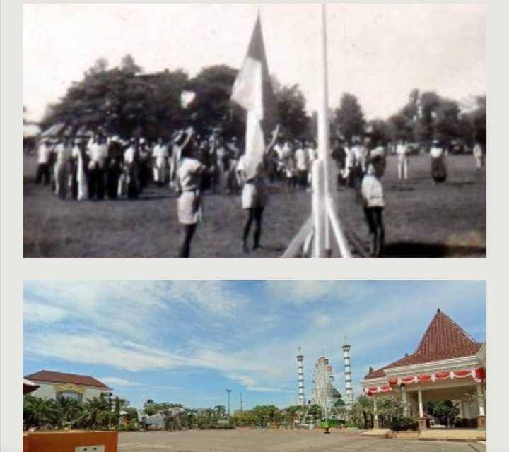 Alun-alun Kota Lamongan. Dok KITLV
