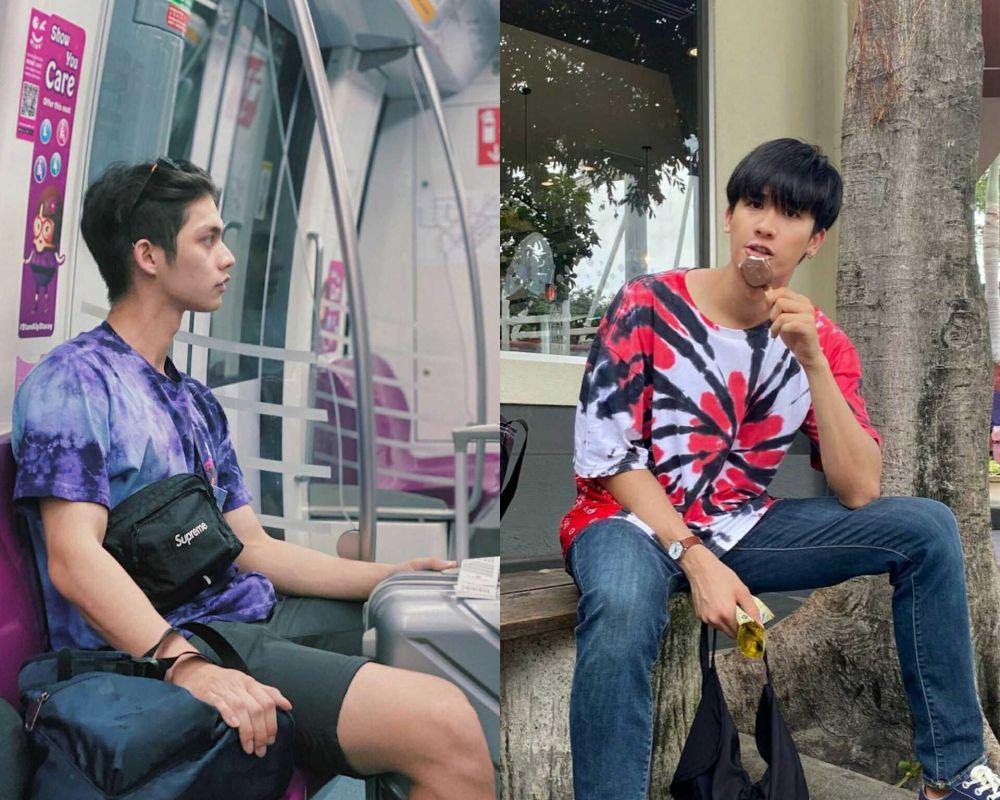 9 Inspirasi Mix and Match Tie Dye ala Aktor Thailand, Kece!